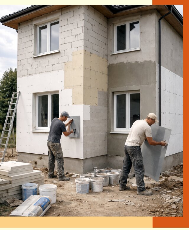 Утепление дома из газобетона в Тюмени от 4287 руб./м² — заказать у ТепломастерТюм
