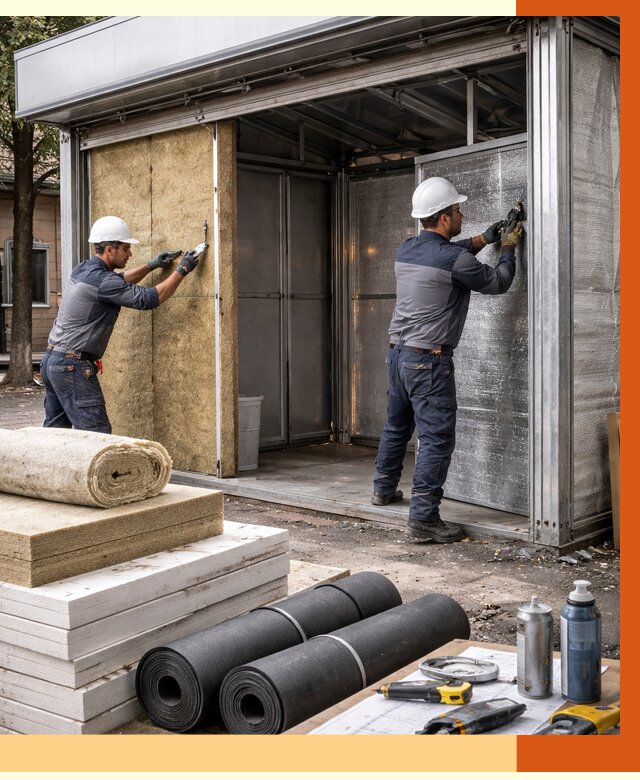 Утепление павильона шаурма в Тюмени под ключ от 1225 руб. за м² | ТепломастерТюм